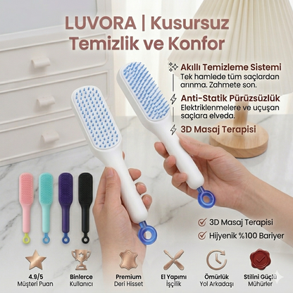 Luvora Akıllı Hijyen: Kendi Kendini Temizleyen Otomatik Masaj Tarağı